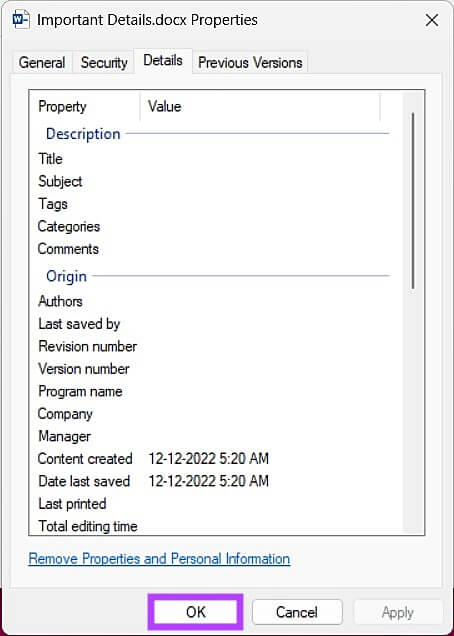 كيفية إزالة l'informationالشخصية من البيانات الوصفية للملفات على Windows 11 - %categories