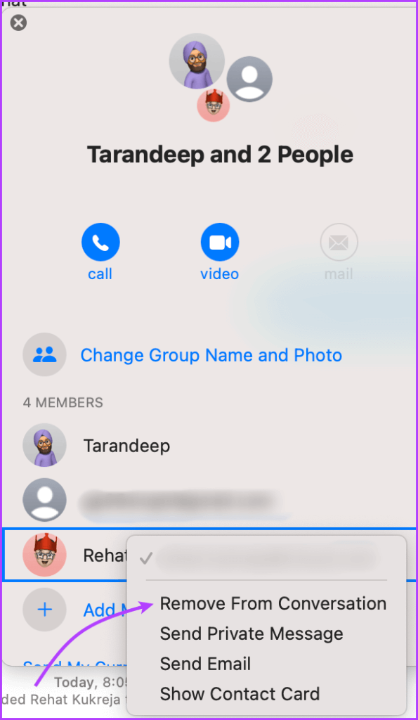 Remove-participants-to-the-collaboration-group-2-595x1024-1 كيفية التعاون في المشاريع باستخدام الرسائل على iPhone و iPad و Mac
