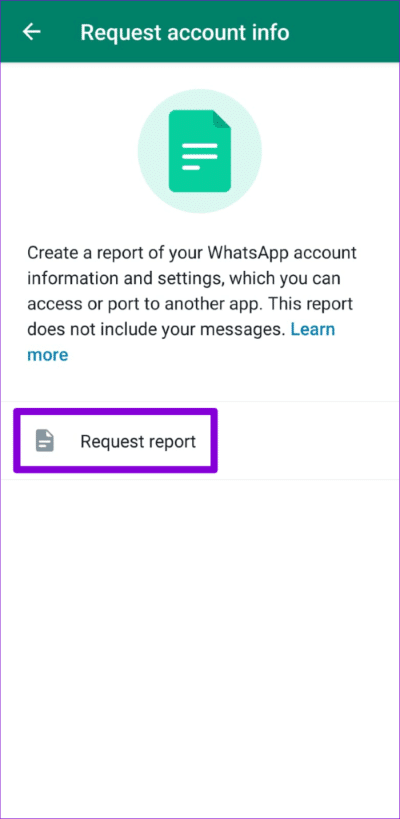 Request-WhatsApp-Account-Info-Android-500x1024-1 كيفية طلب وتنزيل معلومات حساب WhatsApp الخاص بك
