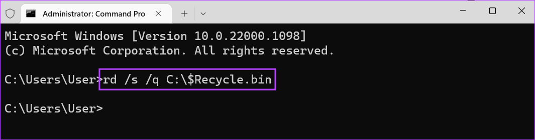 Reset-the-Recycle-Bin أفضل 4 إصلاحات لعدم ظهور الملفات المحذوفة في سلة المحذوفات