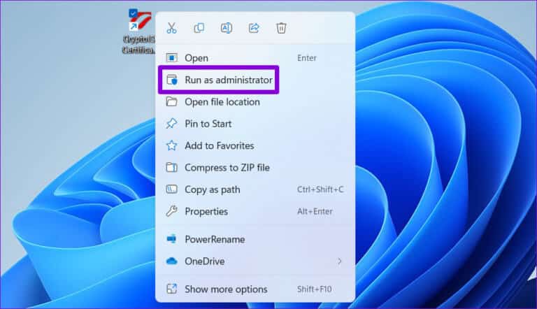 Run-App-as-Admin-1-768x442-1 أفضل 6 طرق لإصلاح خطأ لا يمكن تشغيل هذا التطبيق على جهاز الكمبيوتر Windows 11
