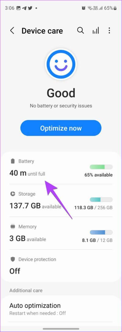 Samsung-Galaxy-Phone-Battery-566x1536-1 كيفية تشغيل الوضع الداكن أو إيقاف تشغيله على هواتف Samsung Galaxy