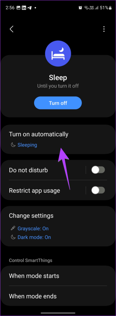 Samsung-Galaxy-Phone-Modes-Sleep-Schedule-377x1024-1 كيفية تشغيل الوضع الداكن أو إيقاف تشغيله على هواتف Samsung Galaxy