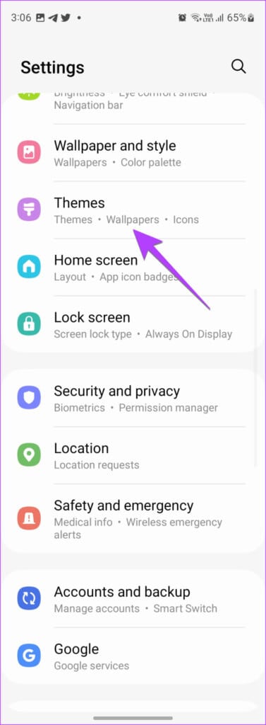 Samsung-Galaxy-Phone-Theme-Settings-377x1024-1 كيفية تشغيل الوضع الداكن أو إيقاف تشغيله على هواتف Samsung Galaxy