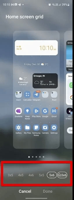 Samsung-Home-Screen-Grid-Size.jpg 20 نصيحة من أجل تخصيص الشاشة الرئيسية على هواتف Samsung