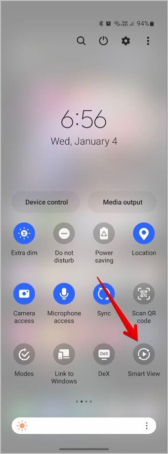 Samsung-Screen-Mirror-Android 15 طريقة لإصلاح عدم عمل عكس الشاشة أو Cast على تلفزيون Samsung