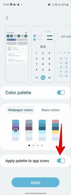 Samsung-Wallpaper-Color-Palette-Apply.jpg 20 نصيحة من أجل تخصيص الشاشة الرئيسية على هواتف Samsung