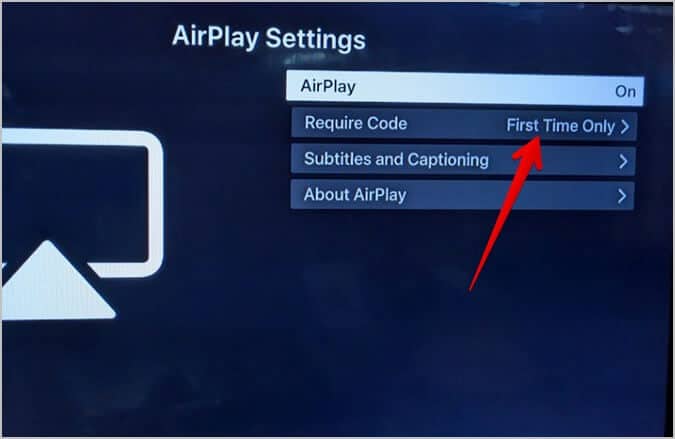 Samsung-apple-airplay-Require-code-2 15 طريقة لإصلاح عدم عمل عكس الشاشة أو Cast على تلفزيون Samsung
