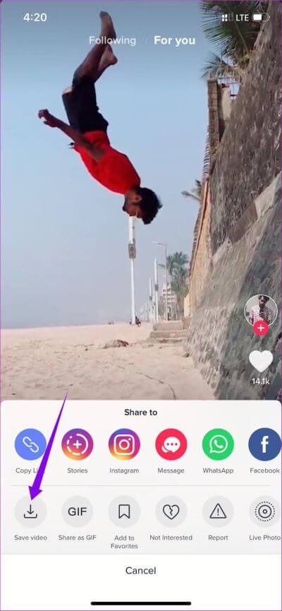 Save-Video_935adec67b324b146ff212ec4c69054f أفضل 5 طرق لتنزيل مقاطع فيديو TikTok على iPhone