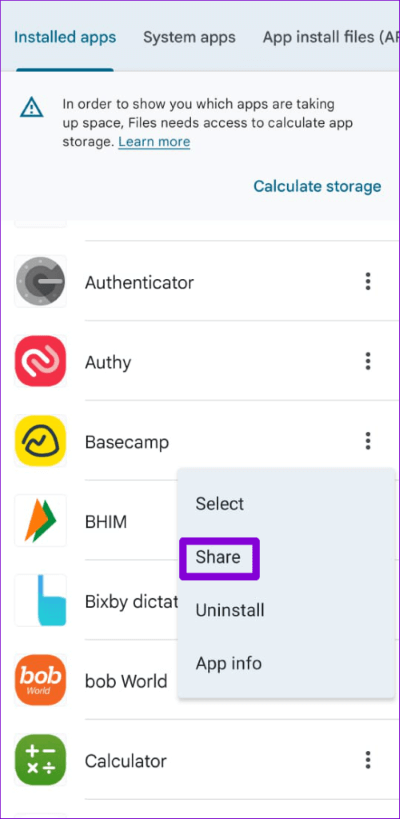 Share-Apps-Using-Files-App-500x1024-1 أفضل طريقتين لمشاركة التطبيقات بين أجهزة Android