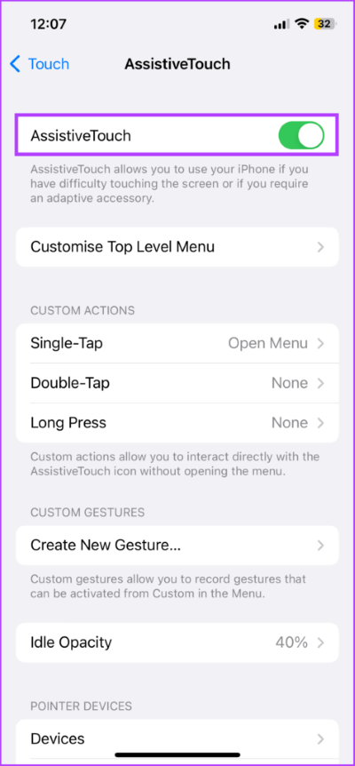 Silence-iPhone-Without-Switch-via-AssistiveTouch-4-475x1024-1 3 طرق لتشغيل أو إيقاف تشغيل الوضع الصامت على iPhone بدون مفتاح