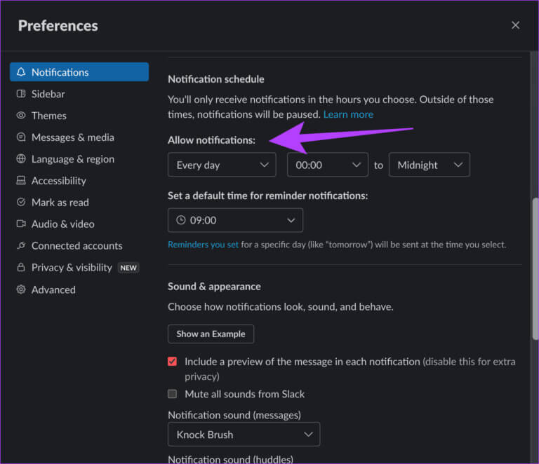 Slack-no-sound-19-768x662-1 أفضل 10 طرق لإصلاح عدم إصدار صوت إشعار Slack على Mac