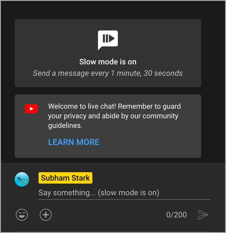 كيفية تمكين الوضع البطيء على الدردشة المباشرة على YouTube - %categories
