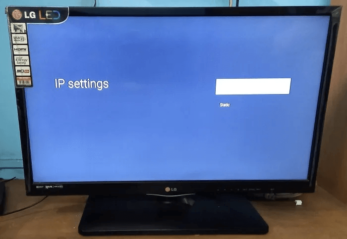 TV-WiFi-Not-Connecting-Choose-Static-IP-Address.jpg التلفزيون غير متصل بشبكة Wi-Fi؟ إليك كيفية إصلاح المشكلة