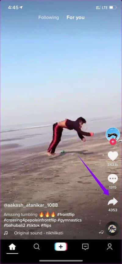Tap-Share-2_935adec67b324b146ff212ec4c69054f أفضل 5 طرق لتنزيل مقاطع فيديو TikTok على iPhone