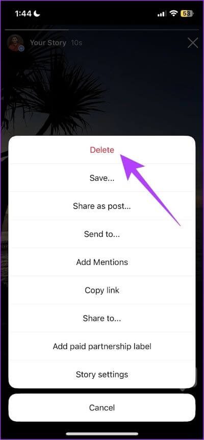 Tap-on-Delete-2 كيفية حذف قصة على Instagram وماذا تفعل إذا لم تتمكن من حذفها