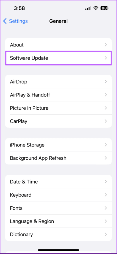 Tap-on-Software-Update-1-474x1024-2 أفضل 6 طرق لإصلاح عدم عمل البحث المرئي Visual Look Up على iPhone