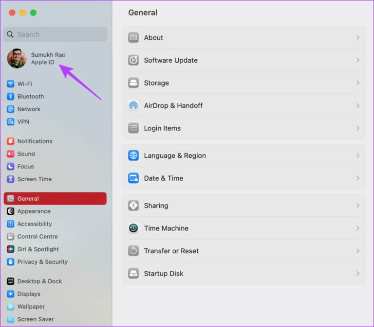 Tap-on-Username-Mac-768x673-1 كيفية البحث عن رقم IMEI على iPhone:إليك 8 طرق سهلة