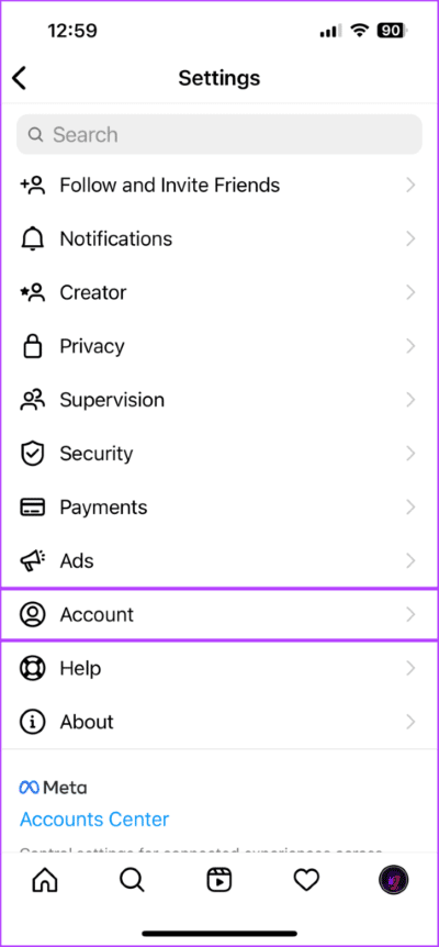 Tap-on-account-475x1024-1 كيفية تشغيل الفيديوهات المرفوعة عالية الجودة في Instagram
