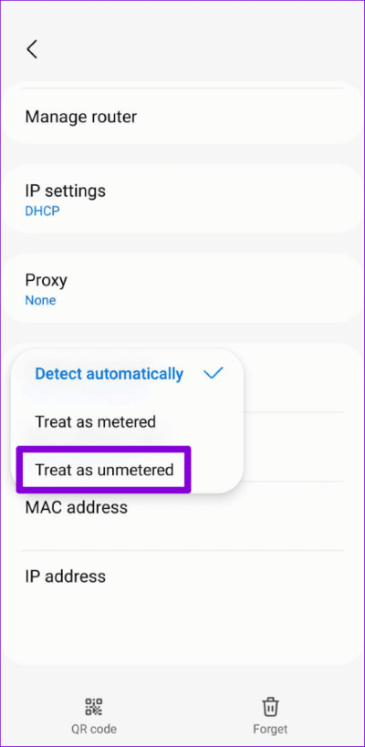 Treate-Wi-Fi-as-Unmetered-on-Android-1-500x1024-1 أفضل 8 طرق لإصلاح تم اتصال بالـ Wi-Fi ولكن لا يوجد إنترنت على Android