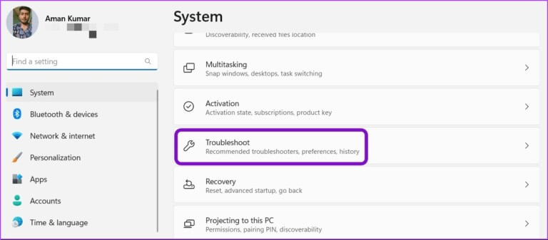 Troubleshoot-option-768x337-1 كيفية إصلاح عدم تثبيت الميزات الاختيارية على Windows 11