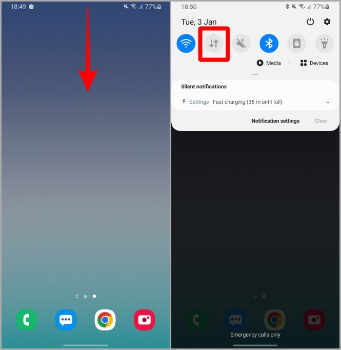 Turn Off Data on Your Samsung Galaxy Phone - 15 طريقة لإصلاح هواتف Samsung Galaxy تستنزف البطارية بشكل أسرع