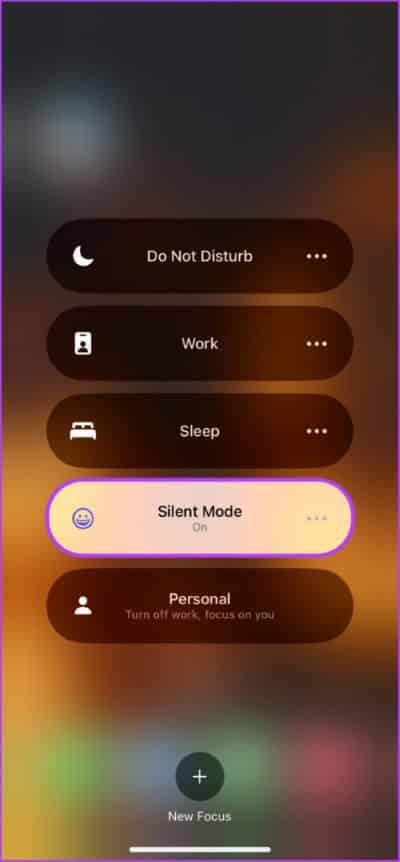 Turn-on-the-mute-Focus-mode-2-475x1024-1 3 طرق لتشغيل أو إيقاف تشغيل الوضع الصامت على iPhone بدون مفتاح