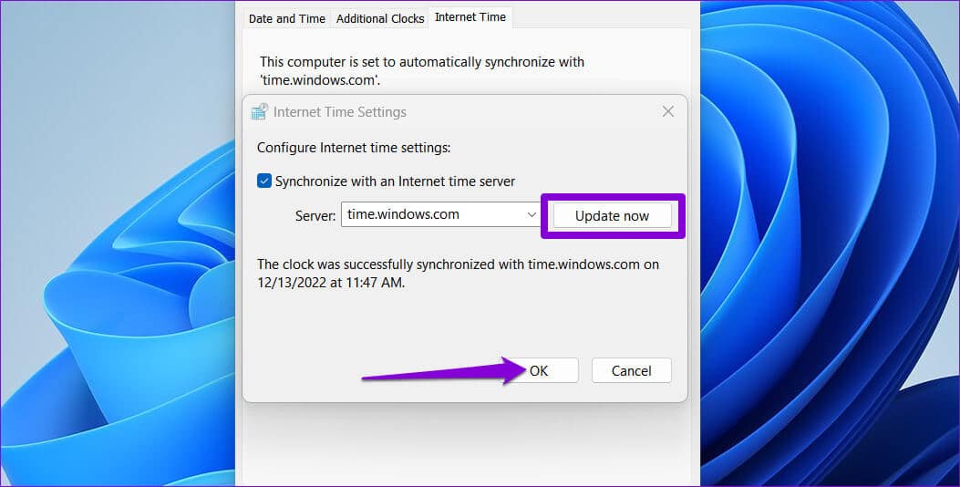 Update-Time-in-Windows أفضل 6 طرق لإصلاح التوقيت الخاطئ (ضبط الوقت) على Windows 11