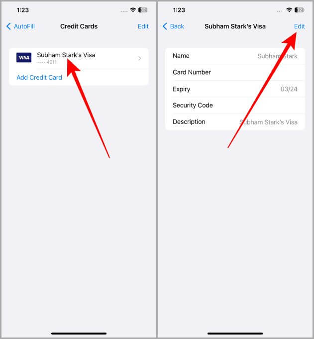 Updating-Saved-Credit-Cards-in-Safari-on-iOS كيفية إضافة وإزالة وتحديث بطاقات الائتمان في Safari على iPhone