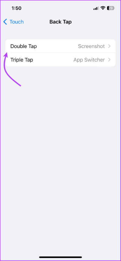 Use-Back-Tap-to-Enable-or-Disable-Silent-Mode-on-iPhone-2-475x1024-1 3 طرق لتشغيل أو إيقاف تشغيل الوضع الصامت على iPhone بدون مفتاح