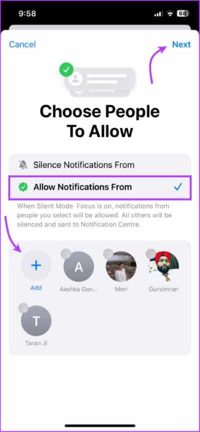 Use-Focus-to-Silence-iPhone-Without-Mute-Button-6-475x1024-1 3 طرق لتشغيل أو إيقاف تشغيل الوضع الصامت على iPhone بدون مفتاح