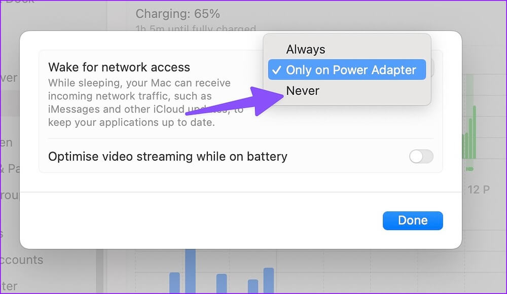 Use-Low-Power-Mode-on-Mac-7 كيفية استخدام وضع الطاقة المنخفضة على جهاز Mac