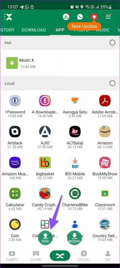 Use-Xender-to-Send-Pictures-from-Android-to-iPhone-2 أفضل 4 طرق لإرسال الصور من Android إلى iPhone