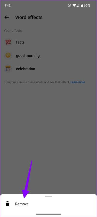 Use-special-effects-for-words-in-Facebook-Messenger-16 كيفية إضافة مؤثرات خاصة للكلمات على Facebook Messenger