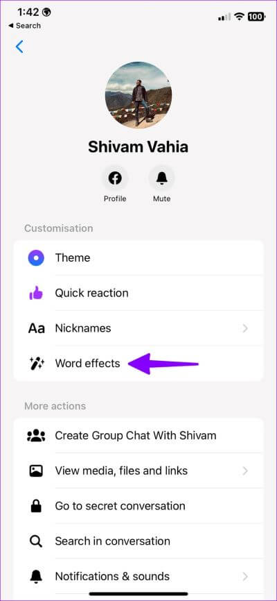 Use-special-effects-for-words-in-Facebook-Messenger-3 كيفية إضافة مؤثرات خاصة للكلمات على Facebook Messenger