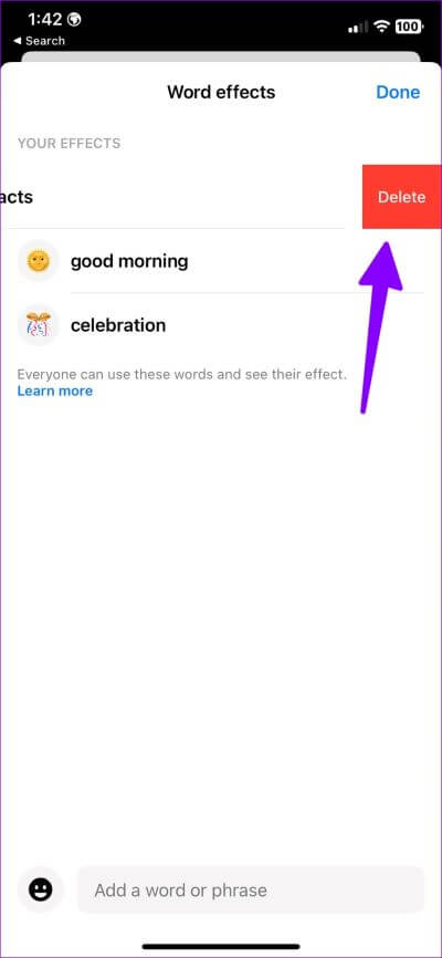 Use-special-effects-for-words-in-Facebook-Messenger-4 كيفية إضافة مؤثرات خاصة للكلمات على Facebook Messenger