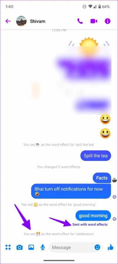 Use-special-effects-for-words-in-Facebook-Messenger-9 كيفية إضافة مؤثرات خاصة للكلمات على Facebook Messenger