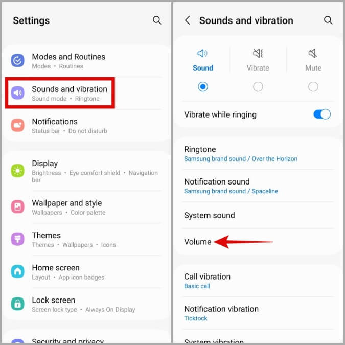 Volume-Settings-on-Android أفضل 7 طرق لإصلاح عدم وجود صوت في Google Chrome لنظام Android