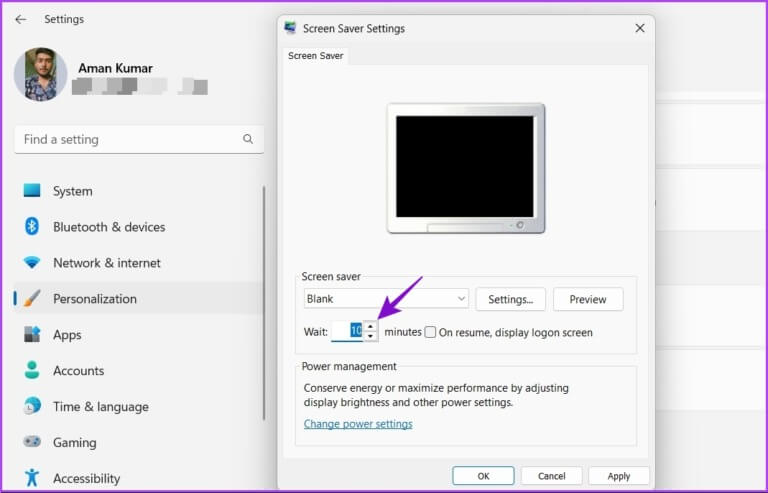 Wait-timer-768x493-1 أفضل 7 إصلاحات لذهاب الكمبيوتر إلى النوم بشكل عشوائي على Windows 11
