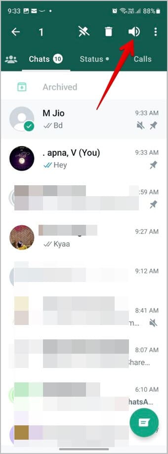 WhatsApp-Android-Unmute-Chat كيفية إلغاء كتم صوت الدردشات والحالة والمكالمات على WhatsApp