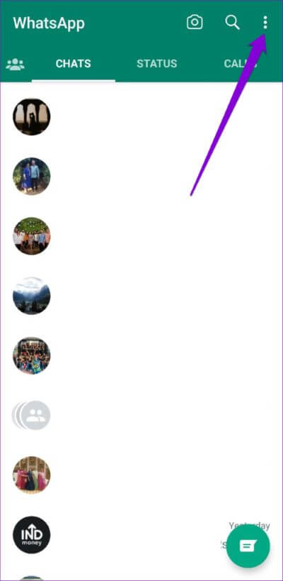 WhatsApp-Menu-on-Android-1-500x1024-1 كيفية طلب وتنزيل معلومات حساب WhatsApp الخاص بك