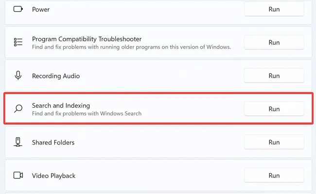 Windows-Indexing-Search-and-Indexing-Troubleshooter.jpg 5 طرق لإصلاح خطأ Windows "تم إيقاف الفهرسة مؤقتًا"