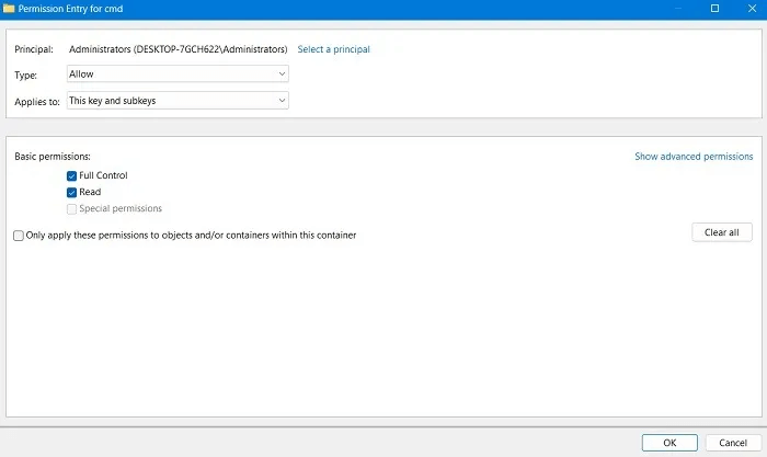 Windows-Registry-Hacks-Command-Prompt-Administrators-Full-Control.jpg 16 إختراق لسجل Windows مفيد لتحسين تجربتك