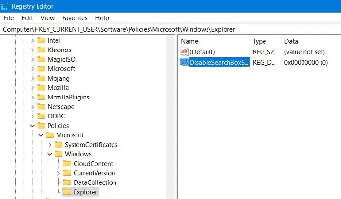 Windows-Registry-Hacks-DisableSearchBoxSuggestions.jpg 16 إختراق لسجل Windows مفيد لتحسين تجربتك