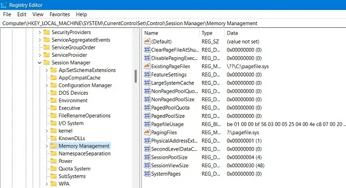 Windows-Registry-Hacks-Memory-Management-Window.jpg 16 إختراق لسجل Windows مفيد لتحسين تجربتك