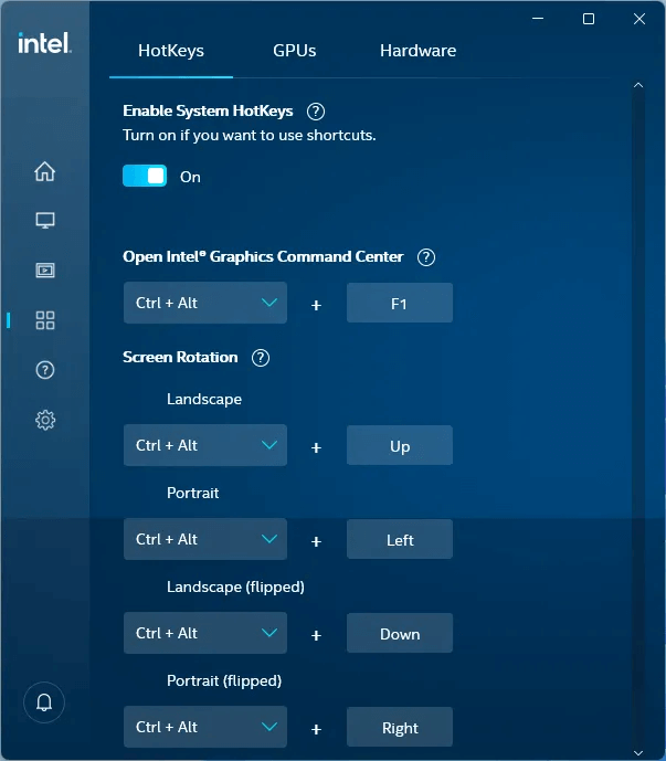 Windows-screen-rotate-intel-graphics-command-center-hotkeys.png كيفية تدوير الشاشة على Windows