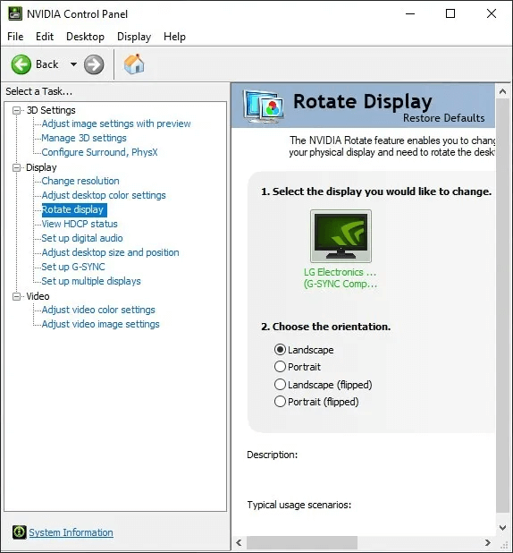 Windows-screen-rotate-nvidia-control-panel.jpg كيفية تدوير الشاشة على Windows