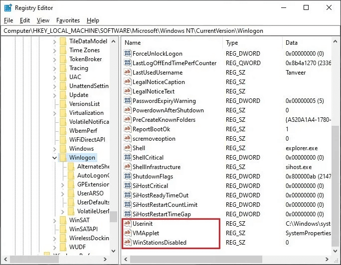 Windows-script-host-registry-userinit-delete-entries.jpg كيفية إصلاح خطأ Windows Script Host