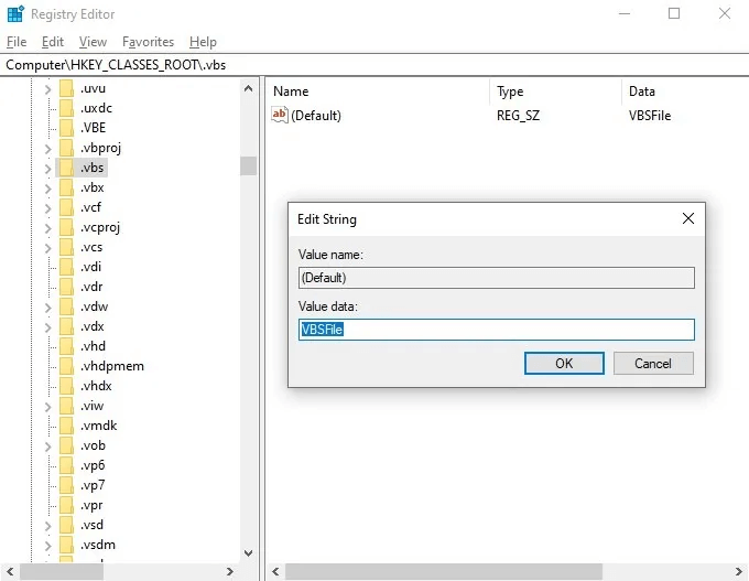 Windows-script-host-registry-vbs-value.jpg كيفية إصلاح خطأ Windows Script Host