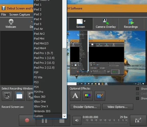 Windows10-Screen-Recorder-Debut-Formats.jpg كيفية تسجيل الشاشة في Windows 10